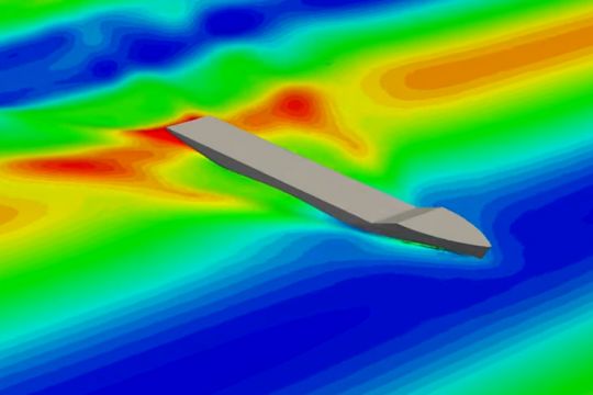 Etude de résistance de carène avec état de mer