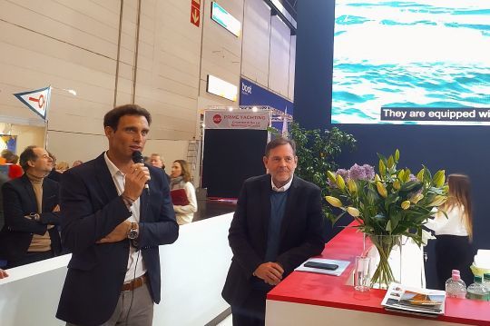Romain Motteau, directeur général délégué de Fountaine Pajot et Loïc Bonnet, dirigeant de Dream Yacht Worldwide