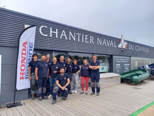 L'équipe du chantier naval du Crapaud s'est déjà bien étoffée (DR)