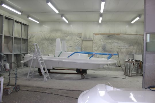 Moule White Shark au chantier d'Oléron