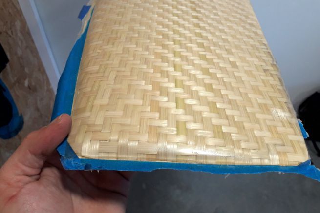 Demoulding of a bamboo fibre rudder