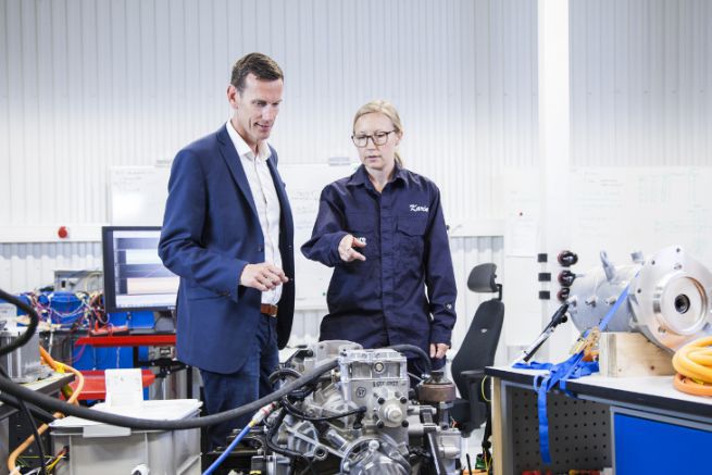 Volvo Penta's electromobility laboratory