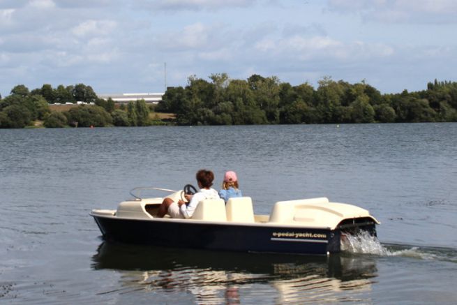 E-Pedal Yacht, an electrically assisted pedal boat