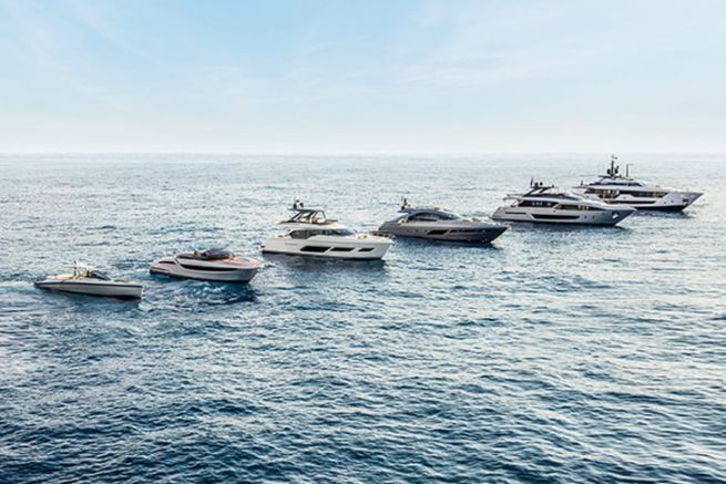 Overview of the boats built by the Ferretti Group