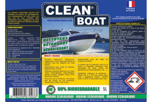 New Clean Boat label