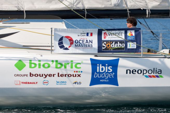 Sponsors on Jean Le Cam's boat for the Vende Globe