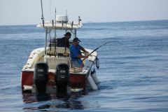 Recreational fishing at sea