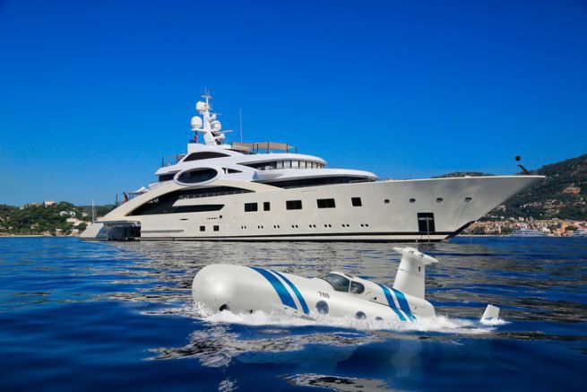 The Neyk Submarine, a private underwater toy for superyachts