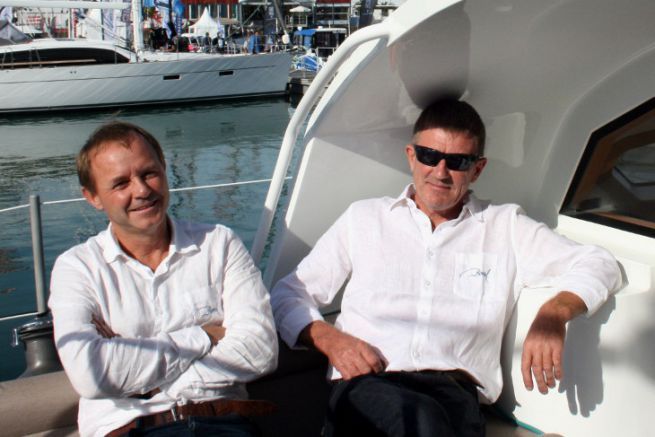 Jean-Franois Eeman and Jean-Franois Delvoye (from left to right), the duo at the head of the Boral sailboats