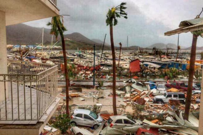 Saint-Martin after the passage of cyclone Irma
