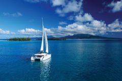 Catamaran in navigation