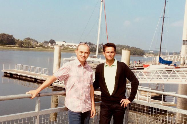 Richard Demeule and Eric Lerendu, founders of Marine Mobile Diffusion