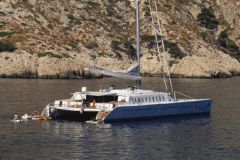 Lady Barbaretta, 105-foot catamaran designed by Dominique Presles
