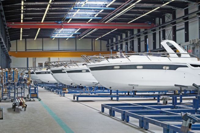 Bavaria Yachts factory in Giebelstadt