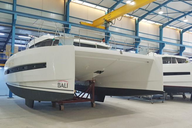 Bali catamarans in production in the Tunisian subsidiary Haco of the Catana group