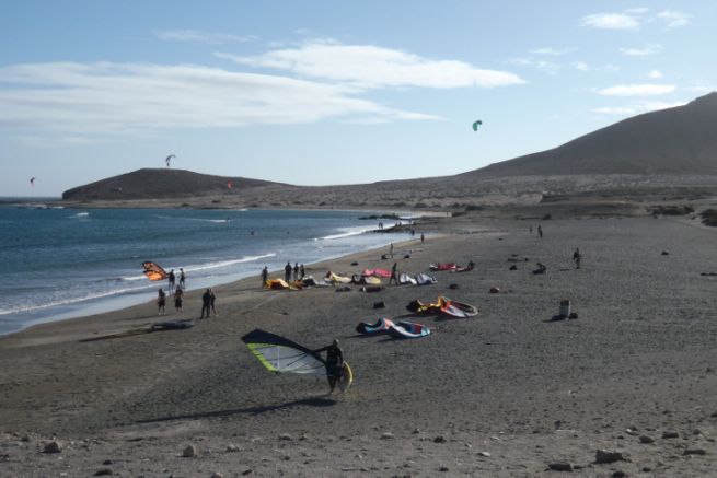 Windsurfing and kitesurfing spot in the Canary Islands