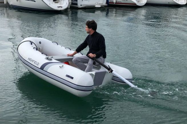 The innovative Temo electric dinghy engine