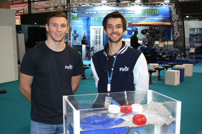 Harold Guillemin (right), founder of FinX motor and its electric thrusters