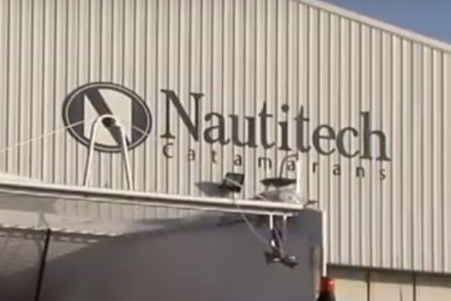 Entrance to the Nautitech shipyard