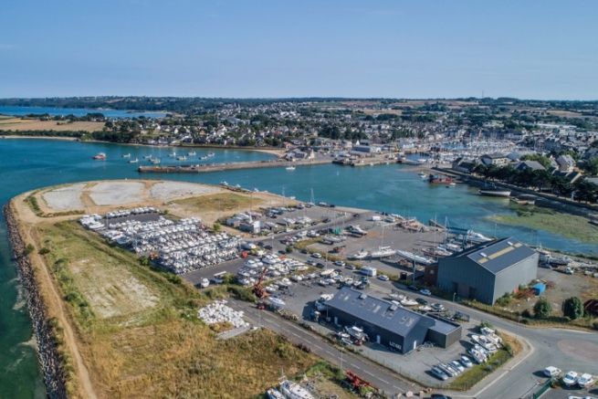 View of the site regrouping Port Adhoc and Breiz Marine in Paimpol
