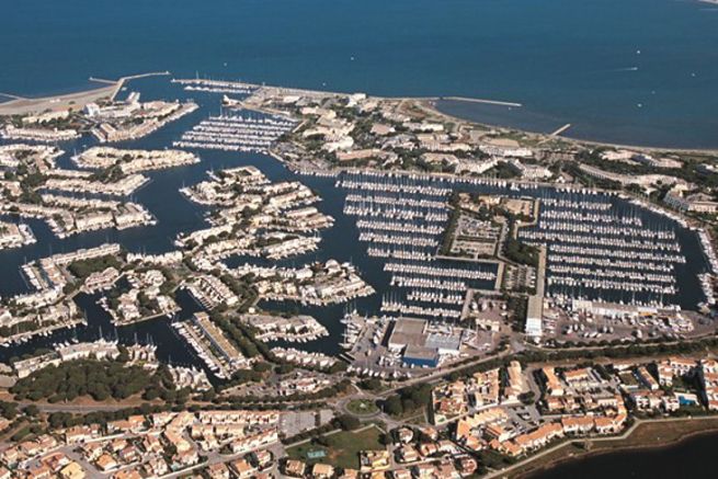 Aerial view of Port-Camargue