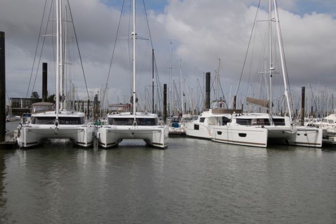 Fountaine-Pajot catamarans on standby in La Rochelle