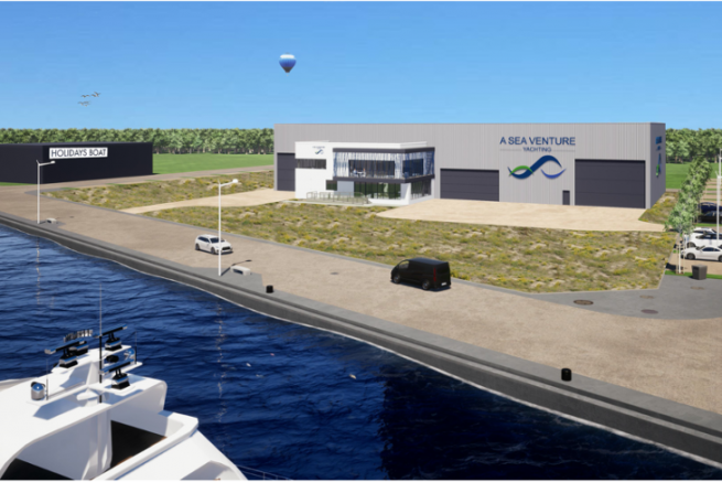 The shipyard A Sea Venture Collective to build a new building in Canet-en-Roussillon