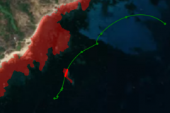 Detection of straggling during navigation and highlighting of danger zones