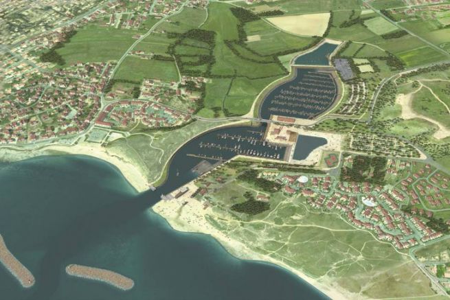 Brtignolles-sur-Mer marina project in the sensitive natural area of the Marais Girard