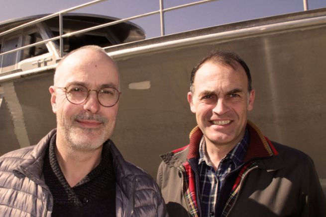 Patrice Passinge and Philippe Brabetz, the former and new leaders of Mta (From left to right)