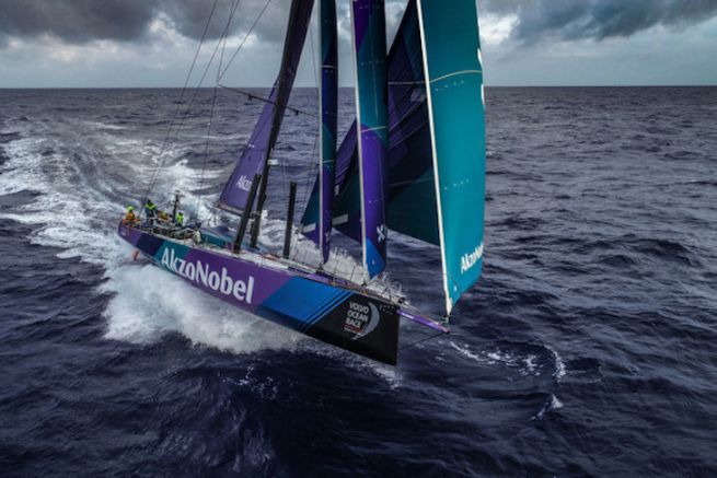 Akzo Nobel Team on the Volvo Ocean Race